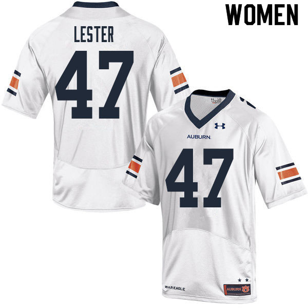 Women's Auburn Tigers #47 Barton Lester White 2020 College Stitched Football Jersey